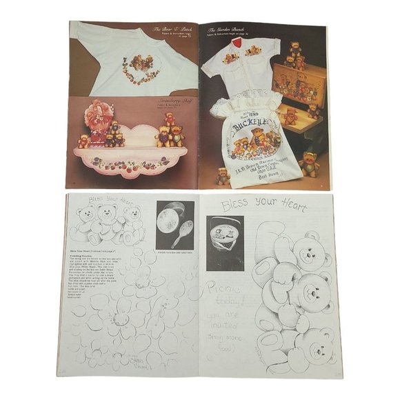 Crafting Books Lot Of 4 Painting Fabric Wood Canvas Tole Applique Embossing - Picture 10 of 11